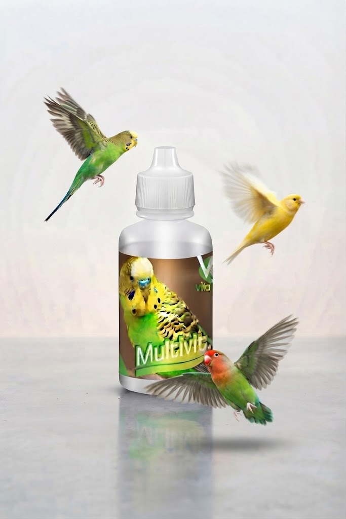 Kuşlar İçin Multivitamin ve Mineral Sıvı Takviyesi - Multivit 50 cc (Muhabbet Kuşu, Kanarya ve Papağanlar İçin)
